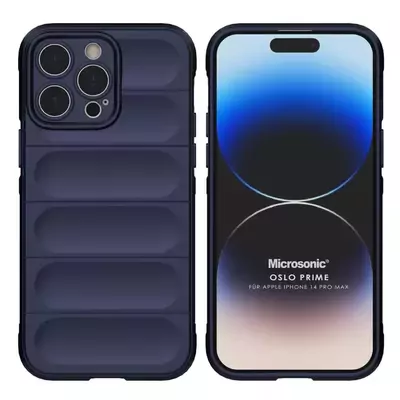 Microsonic Apple iPhone 14 Pro Max Kılıf Oslo Prime Lacivert