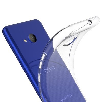 Microsonic HTC U11 Life Kılıf Transparent Soft Beyaz