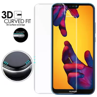 Microsonic Huawei P20 Lite Ön + Arka Kavisler Dahil Tam Ekran Kaplayıcı Film