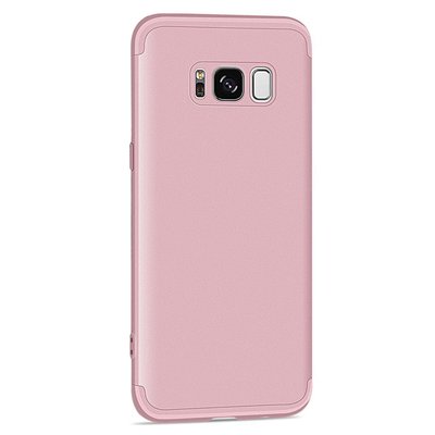 Microsonic Samsung Galaxy S8 Kılıf Double Dip 360 Protective AYS Rose Gold