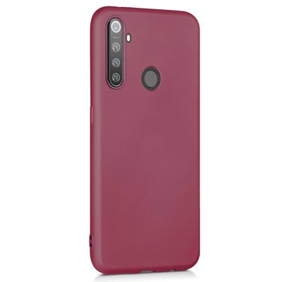 Microsonic Realme 5i Kılıf Matte Silicone Mor