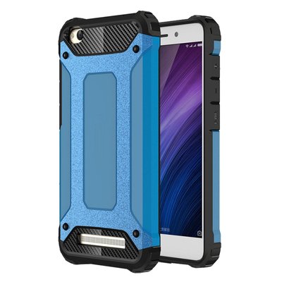 Microsonic Xiaomi Redmi 4A Kılıf Rugged Armor Mavi