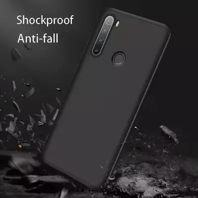 Microsonic Xiaomi Redmi Note 8 Kılıf Double Dip 360 Protective Siyah