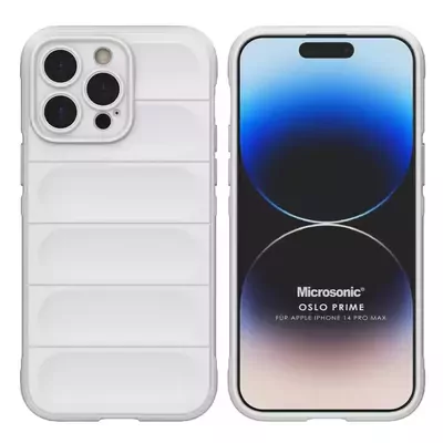 Microsonic Apple iPhone 14 Pro Max Kılıf Oslo Prime Beyaz