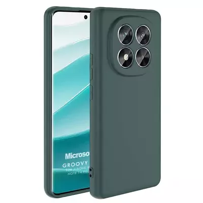 Microsonic Xiaomi Redmi Note 14 Pro 4G Kılıf Groovy Soft Koyu Yeşil
