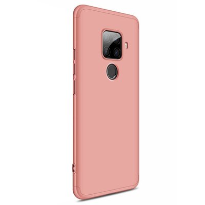 Microsonic Huawei Mate 30 Lite Kılıf Double Dip 360 Protective AYS Rose Gold