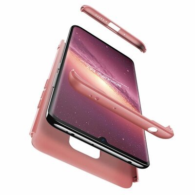 Microsonic Huawei Mate 30 Lite Kılıf Double Dip 360 Protective AYS Rose Gold