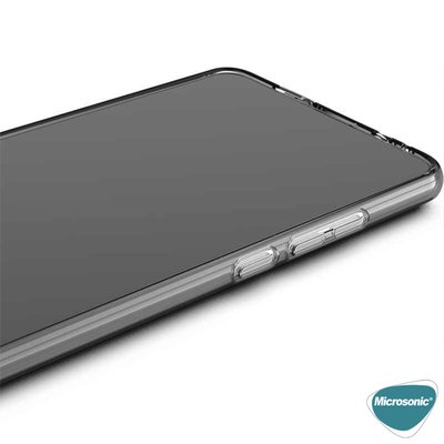 Microsonic Oppo Reno 4 Kılıf Transparent Soft Beyaz