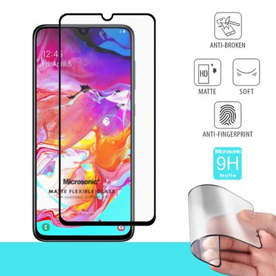 Microsonic Samsung Galaxy A70 Matte Flexible Ekran Koruyucu Siyah