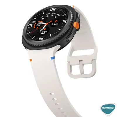 Microsonic Samsung Galaxy Watch Ultra 2025 Kordon ProMotion Sport Bej