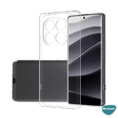 Microsonic Xiaomi Redmi Note 14 Pro Plus Kılıf Transparent Soft Şeffaf