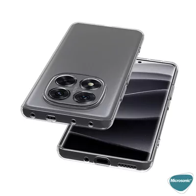 Microsonic Xiaomi Redmi Note 14 Pro Plus Kılıf Transparent Soft Şeffaf