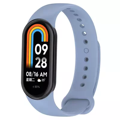 Microsonic Xiaomi Mi Band 8 Silikon Kordon Lavanta Grisi