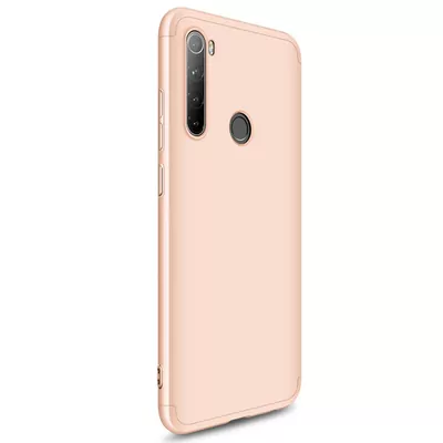 Microsonic Xiaomi Redmi Note 8 Kılıf Double Dip 360 Protective Gold