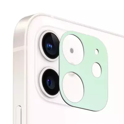 Microsonic Apple iPhone 12 Mini Kamera Lens Koruma Camı V2 Yeşil