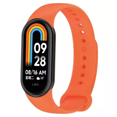 Microsonic Xiaomi Mi Band 8 Silikon Kordon Turuncu