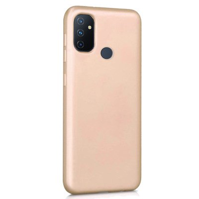 Microsonic OnePlus Nord N100 Kılıf Matte Silicone Gold