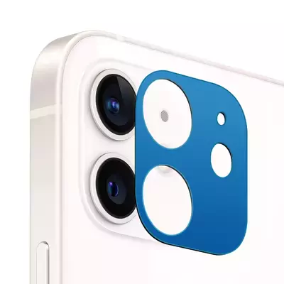 Microsonic Apple iPhone 12 Mini Kamera Lens Koruma Camı V2 Mavi