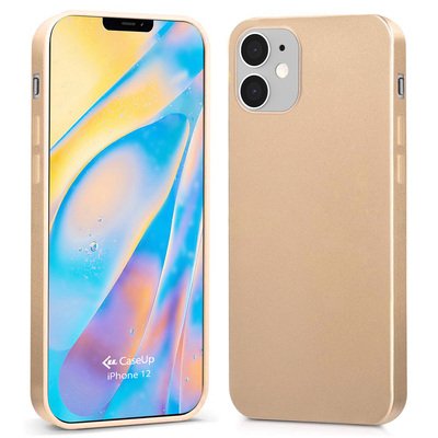 CaseUp Apple iPhone 12 Kılıf Matte Surface Gold