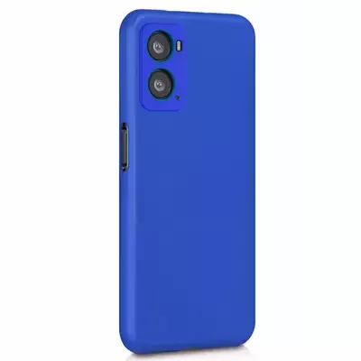 Microsonic Oppo A76 Kılıf Matte Silicone Mavi