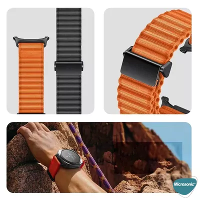 Microsonic Samsung Galaxy Watch Ultra 2025 Kordon Alpine Loop Turuncu