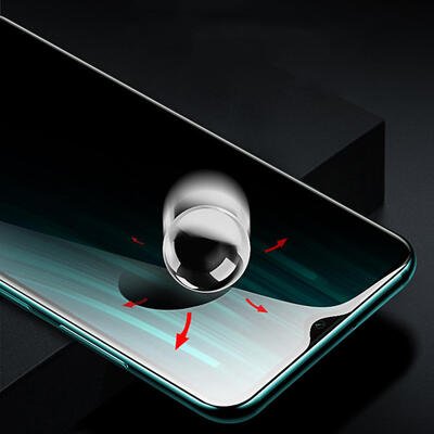 Microsonic Xiaomi Redmi Note 8 Pro Invisible Privacy Kavisli Ekran Koruyucu Siyah