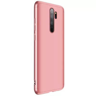 Microsonic Xiaomi Redmi Note 8 Pro Kılıf Double Dip 360 Protective Rose Gold