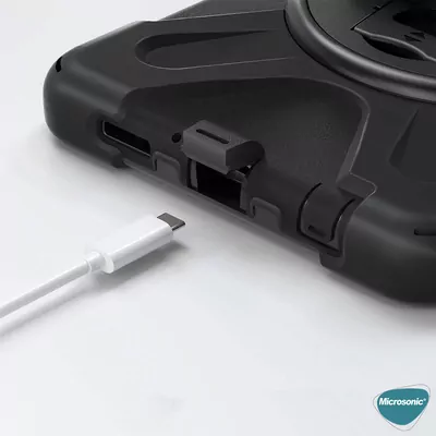 Microsonic Samsung Galaxy Tab S10 Lite Kılıf Heavy Defender Siyah