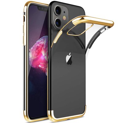 Microsonic Apple iPhone 11 Kılıf Skyfall Transparent Clear Gold