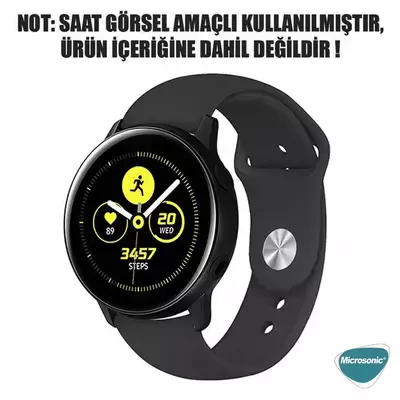 Microsonic Samsung Galaxy Watch 5 Pro 45mm Silicone Sport Band Siyah