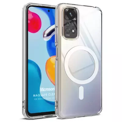 Microsonic Xiaomi Redmi Note 11 Pro 5G Kılıf MagSafe Clear Sararmaz Şeffaf