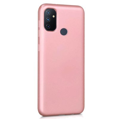 Microsonic OnePlus Nord N100 Kılıf Matte Silicone Rose Gold