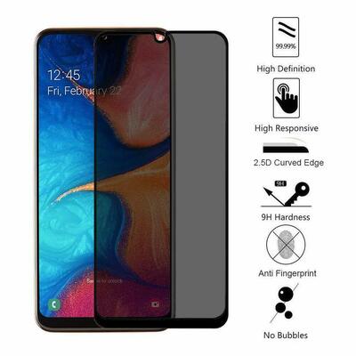 Microsonic Samsung Galaxy A70 Invisible Privacy Kavisli Ekran Koruyucu Siyah