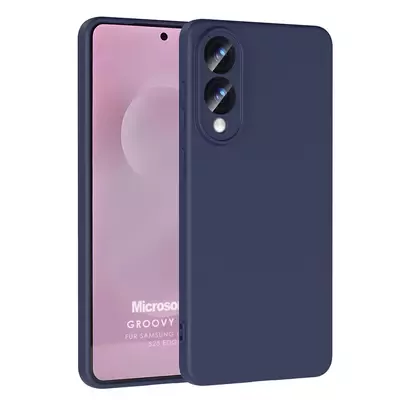 Microsonic Samsung Galaxy S25 Edge Kılıf Groovy Soft Lacivert