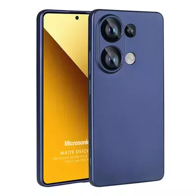 Microsonic Matte Silicone Xiaomi Redmi Note 13 4G Kılıf Lacivert