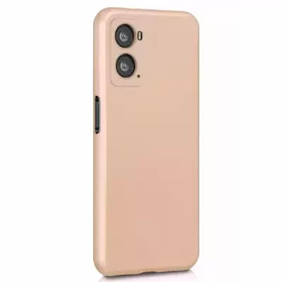 Microsonic Oppo A76 Kılıf Matte Silicone Gold