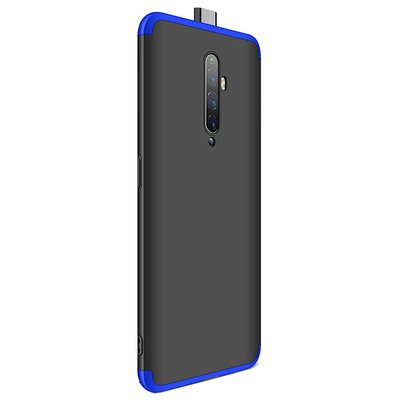 Microsonic Oppo Reno 2Z Kılıf Double Dip 360 Protective AYS Siyah Mavi