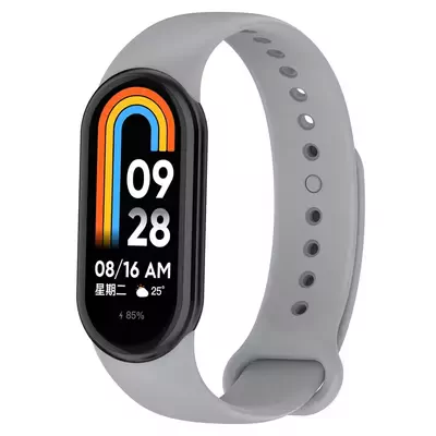 Microsonic Xiaomi Mi Band 8 Silikon Kordon Gri