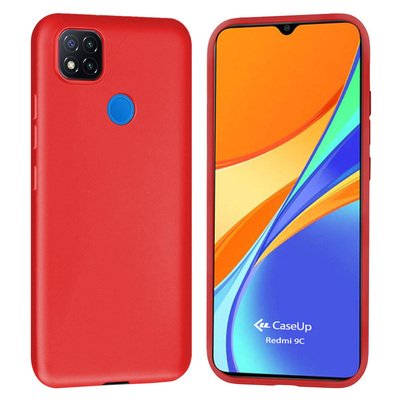 CaseUp Xiaomi Redmi 9C Kılıf Matte Surface Kırmızı