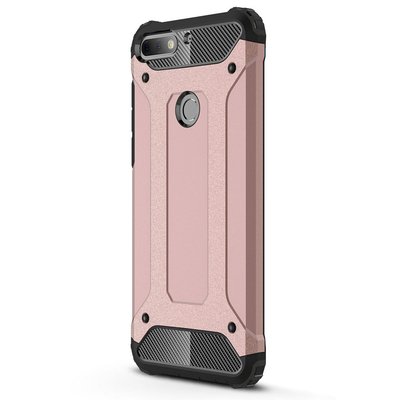 Microsonic Huawei Y7 2018 Kılıf Rugged Armor Rose Gold