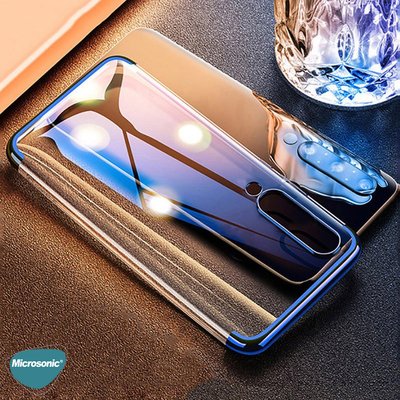 Microsonic Huawei Y9S Kılıf Skyfall Transparent Clear Siyah