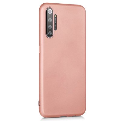 Microsonic Realme XT Kılıf Matte Silicone Rose Gold