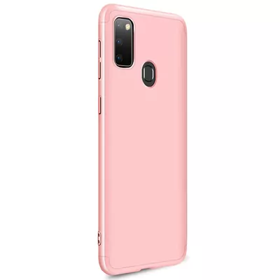 Microsonic Samsung Galaxy M30s Kılıf Double Dip 360 Protective Rose Gold