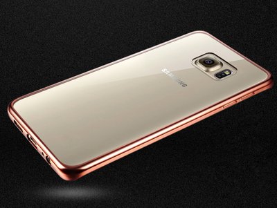 Microsonic Samsung Galaxy S7 Edge Kılıf Skyfall Transparent Clear Rose Gold