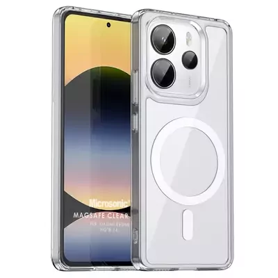 Microsonic Xiaomi Redmi Note 14 4G Kılıf MagSafe Clear Sararmaz Şeffaf