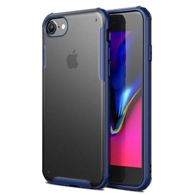 Microsonic Apple iPhone 6 Kılıf Frosted Frame Lacivert