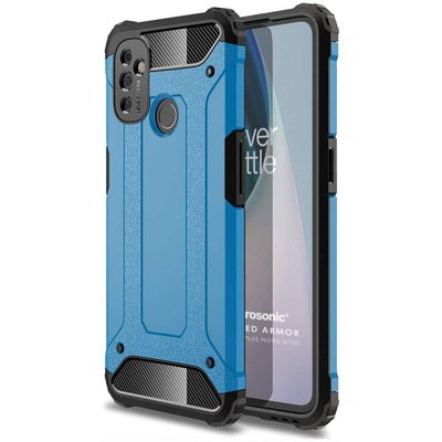 Microsonic OnePlus Nord N100 Kılıf Rugged Armor Mavi