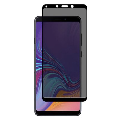 Microsonic Samsung Galaxy A9 2018 Invisible Privacy Kavisli Ekran Koruyucu Siyah