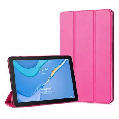 Microsonic Huawei MatePad SE Kılıf Slim Translucent Back Smart Cover Pembe