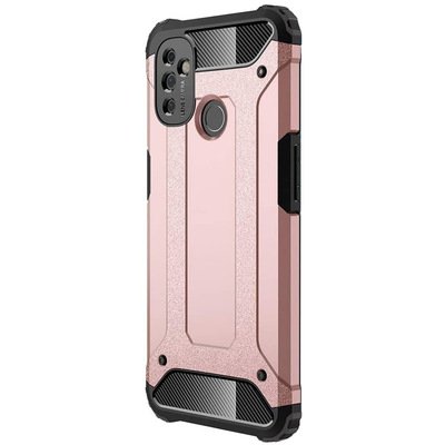 Microsonic OnePlus Nord N100 Kılıf Rugged Armor Rose Gold